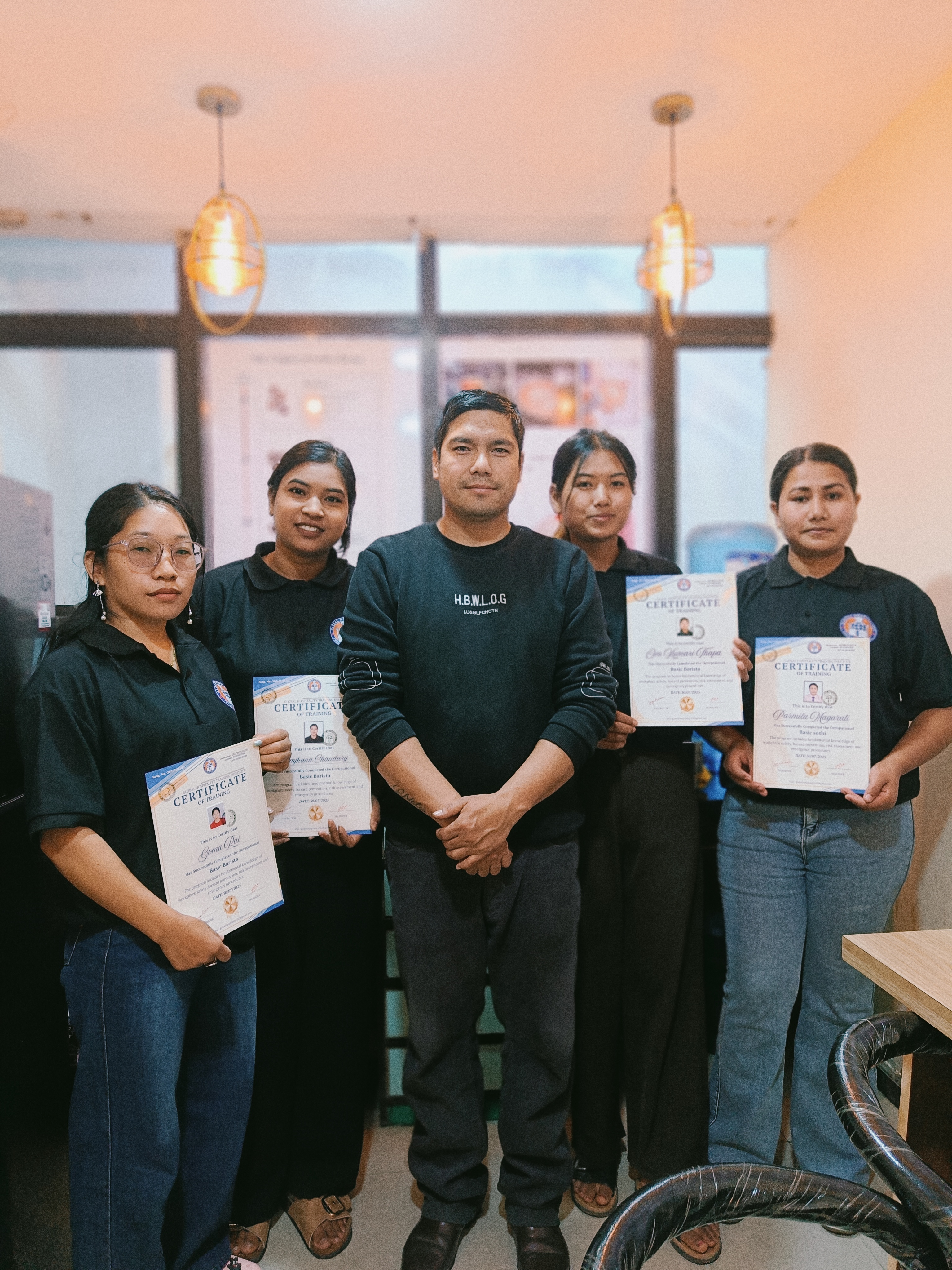 Barista Course Certificate Presentation